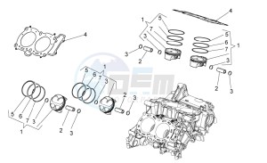 Tuono V4 1100 RR (USA-CND) USA-CND drawing Cylinder - Piston