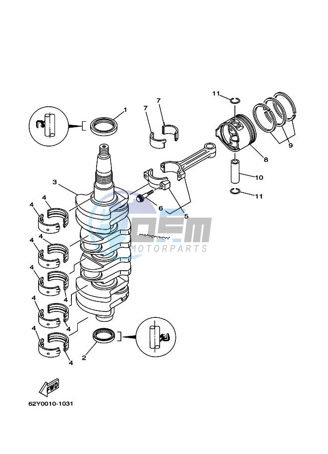 CRANKSHAFT--PISTON