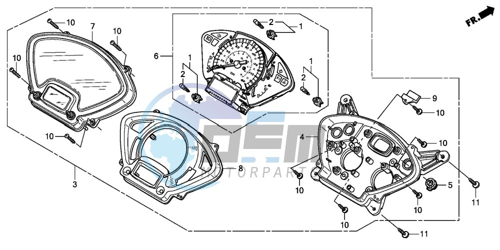 SPEEDOMETER (FES1253-5)(FES1503-5)