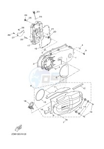 YP125RA X-MAX 125 ABS (BL21 BL21 BL21 BL21) drawing CRANKCASE COVER 1