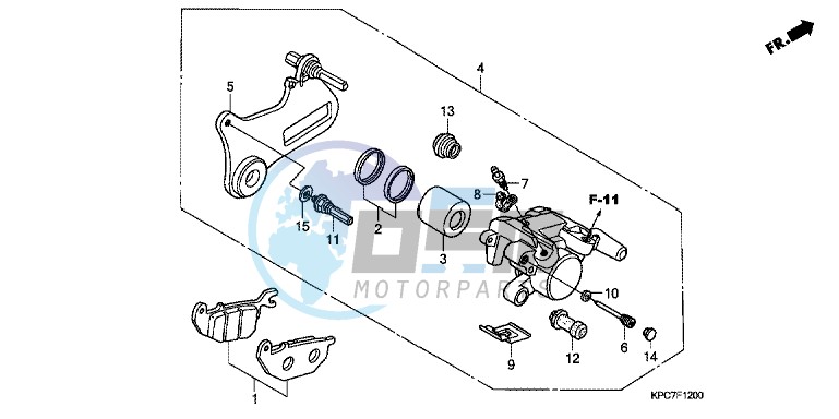 REAR BRAKE CALIPER