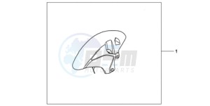 CBR1000RRA France - (F / CMF HRC) drawing CARBON FIBER FRONT FENDER