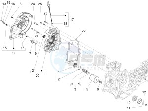 Fly 125 4t 3v ie (Vietnam) Vietnam drawing Flywheel magneto cover - Oil filter