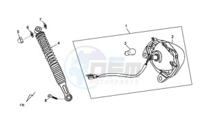 ORBIT II 50 TS L1-L6 drawing TAIL LIGHT - REAR SUSPENSION