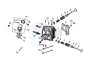 SYMPLY 150 drawing CYLINDER HEAD