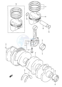 GSX-R1100W (E28) drawing CRANKSHAFT