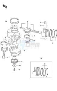 DF 250 drawing Crankshaft DF 250S