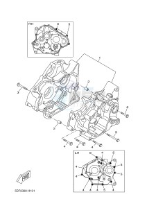 MT125 MT-125 (5D7L 5D7L 5D7L 5D7L) drawing CRANKCASE