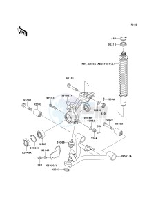 KVF 400 C [PRAIRIE 400 4X4] (C1-C4) [PRAIRIE 400 4X4] drawing SUSPENSION-- C1_C2- -