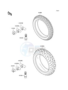 Z750 ZR750J6F FR GB XX (EU ME A(FRICA) drawing Tires