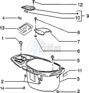 Zip 50 SP H2O Liquid cooling drawing Case - Helmet