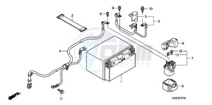 VFR1200FDC VFR1200F Dual Clutch E drawing BATTERY