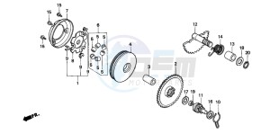 SK50M drawing DRIVE FACE/ KICK STARTER SPINDLE