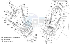 RST 1000 Futura drawing Cylinder head and valves