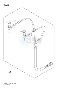 LT-F250 (E28-E33) drawing PILOT LAMP