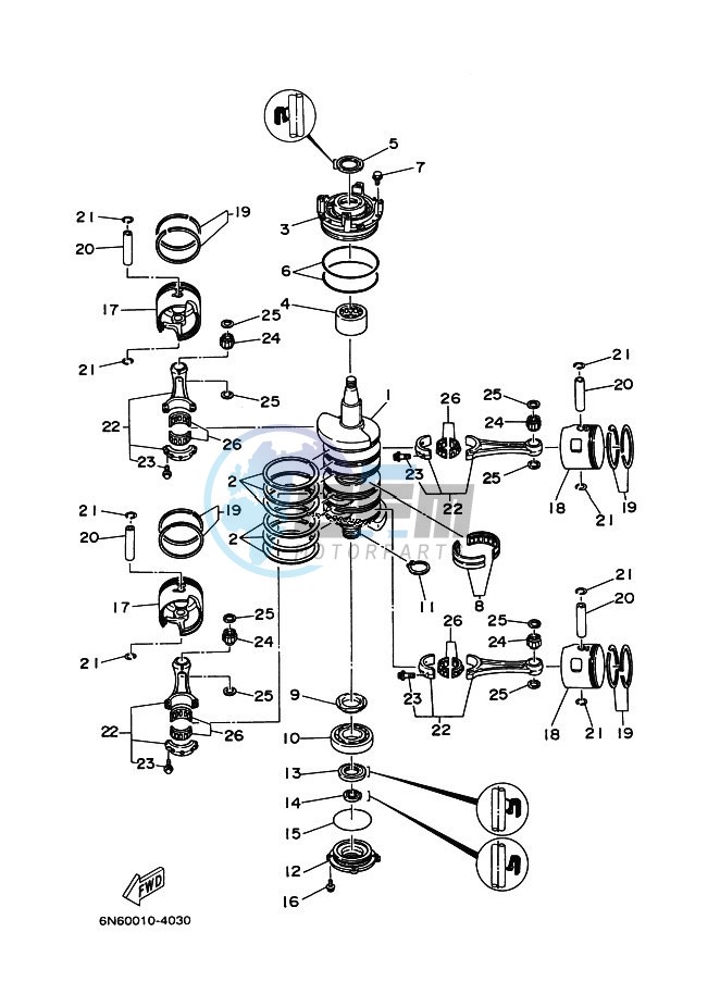 CRANKSHAFT--PISTON