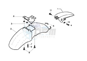 Beverly RST 250 drawing Mudguard