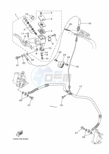 YFM700R (BCXJ) drawing FRONT MASTER CYLINDER