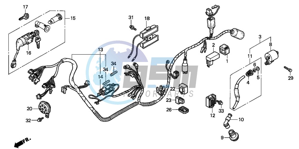 WIRE HARNESS/ IGNITION COIL