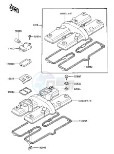 ZX 600 A [NINJA 600] (A1-A2) [NINJA 600] drawing CYLINDER HEAD COVER