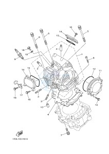 YFM700R YFM7RSED RAPTOR 700 SPECIAL EDITION (1VS2 1VS3 1VS4) drawing CYLINDER HEAD