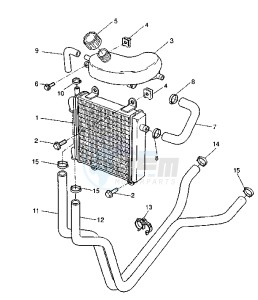 YQ AEROX 50 drawing COOLING SYSTEM