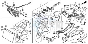 CBR1000RAA Europe Direct - (ED / ABS HRC) drawing TAILLIGHT (CBR1000RRA/RAA )