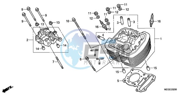 FRONT CYLINDER HEAD