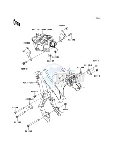 KX250F KX250ZDF EU drawing Engine Mount