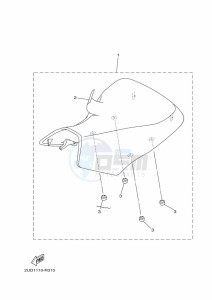 YFM700FWAD GRIZZLY 700 EPS (BLTL) drawing SEAT