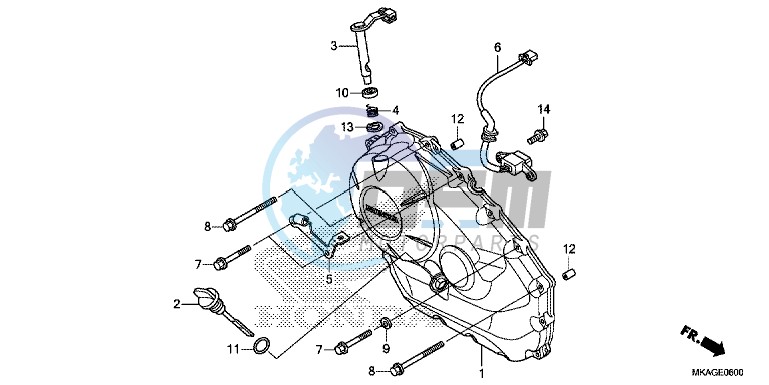 RIGHT CRANKCASE COVER (NC750S/ SA)