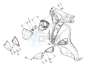 Liberty 150 4t e3 drawing Head lamp - Turn signal lamps