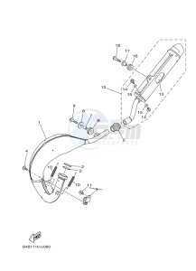 YZ85LW YZ80 (B0GL) drawing EXHAUST