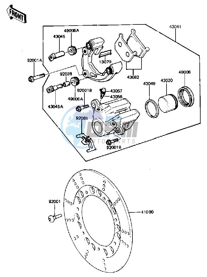 FRONT BRAKE -- KZ440-D5- -