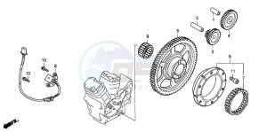 VT750C drawing STARTING CLUTCH