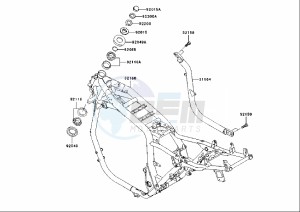 ZRX S 1200 (EU) drawing FRAME