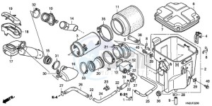 TRX500FAA Australia - (U) drawing AIR CLEANER