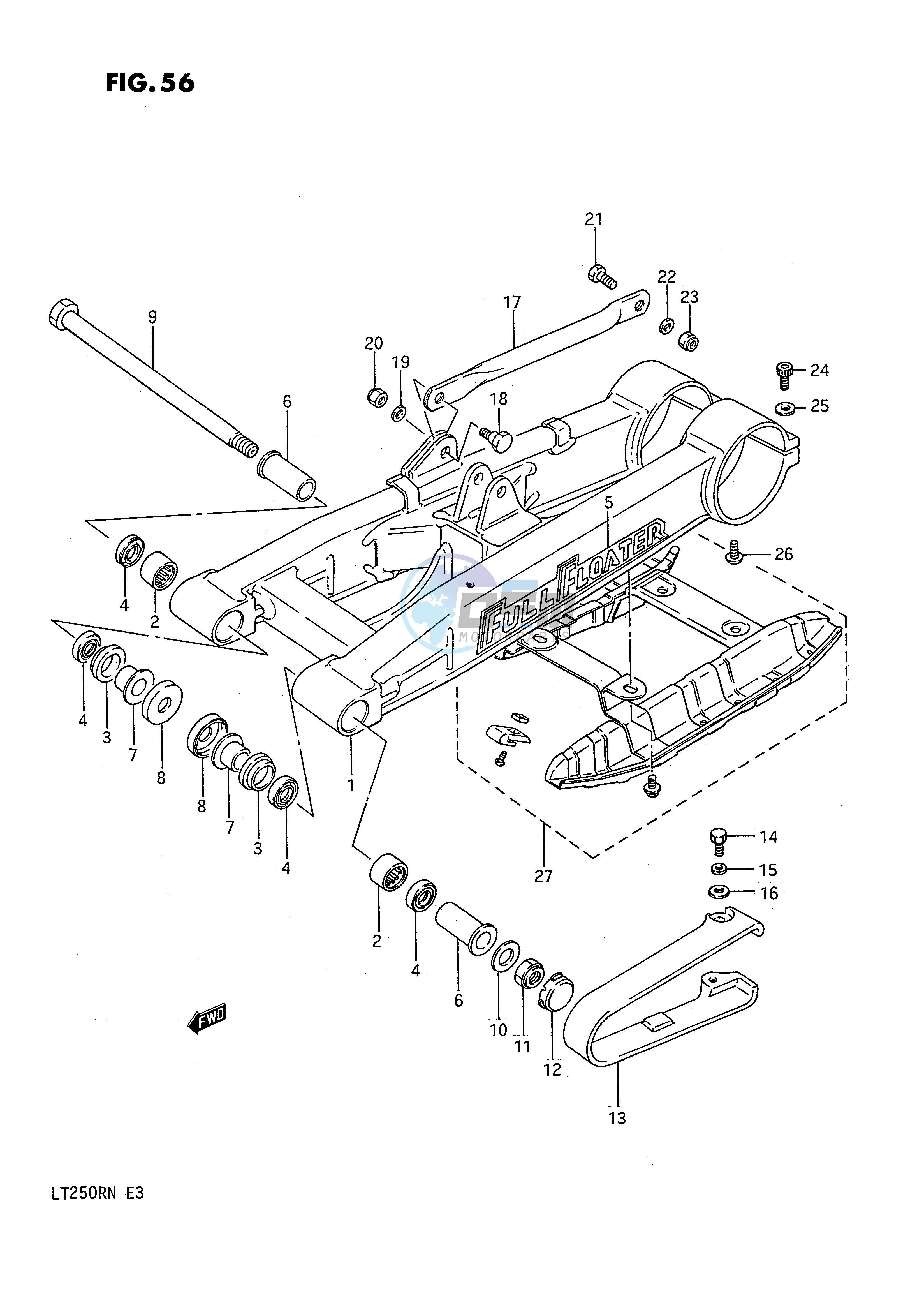 REAR SWINGING ARM (MODEL F)