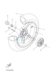 NS50N AEROX NAKED (1PL3 1PL3 1PL3) drawing REAR WHEEL