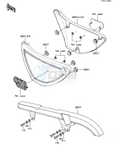 KZ 1000 M [CSR] (M1-M2) [CSR] drawing SIDE COVERS_CHAIN COVER