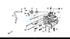 CRUISYM 300 (LV30W1-EU) (L8-M0) drawing CYLINDER HEAD COMP