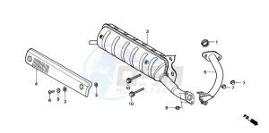 NE50 drawing EXHAUST MUFFLER