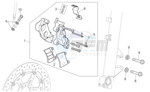 Pegaso Strada-Trail 650 ie drawing Front brake caliper I