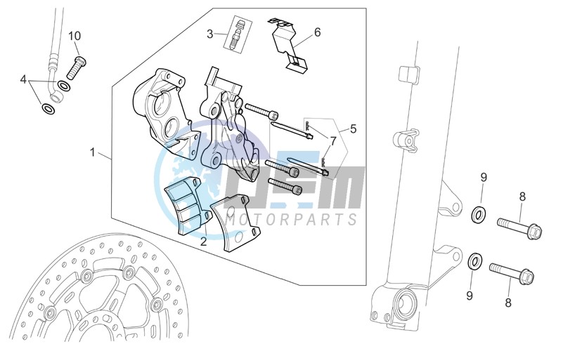 Front brake caliper I