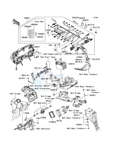 NINJA_ZX-6R ZX636C6F FR GB XX (EU ME A(FRICA) drawing Chassis Electrical Equipment