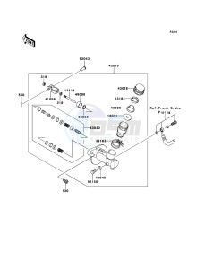 MULE_600 KAF400BDF EU drawing Master Cylinder