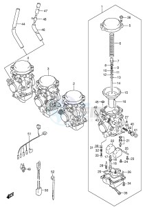 GSX750F (E2) drawing CARBURETOR