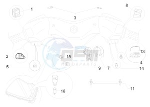 X Evo 125 Euro 3 drawing Selectors - Switches - Buttons