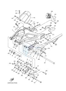 MT-09 TRACER MT09TRA TRACER 900 (2SCC 2SCD) drawing REAR ARM