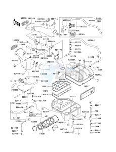 ZX 1100 D [NINJA ZX-11] (D1-D3) [NINJA ZX-11] drawing AIR CLEANER